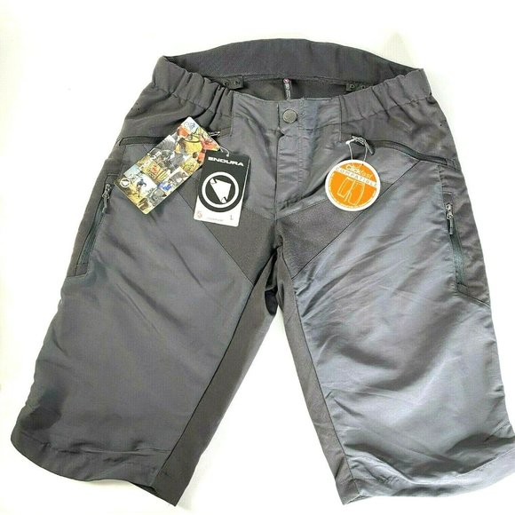 Endura Womens Single Track Shorts gray black Size large